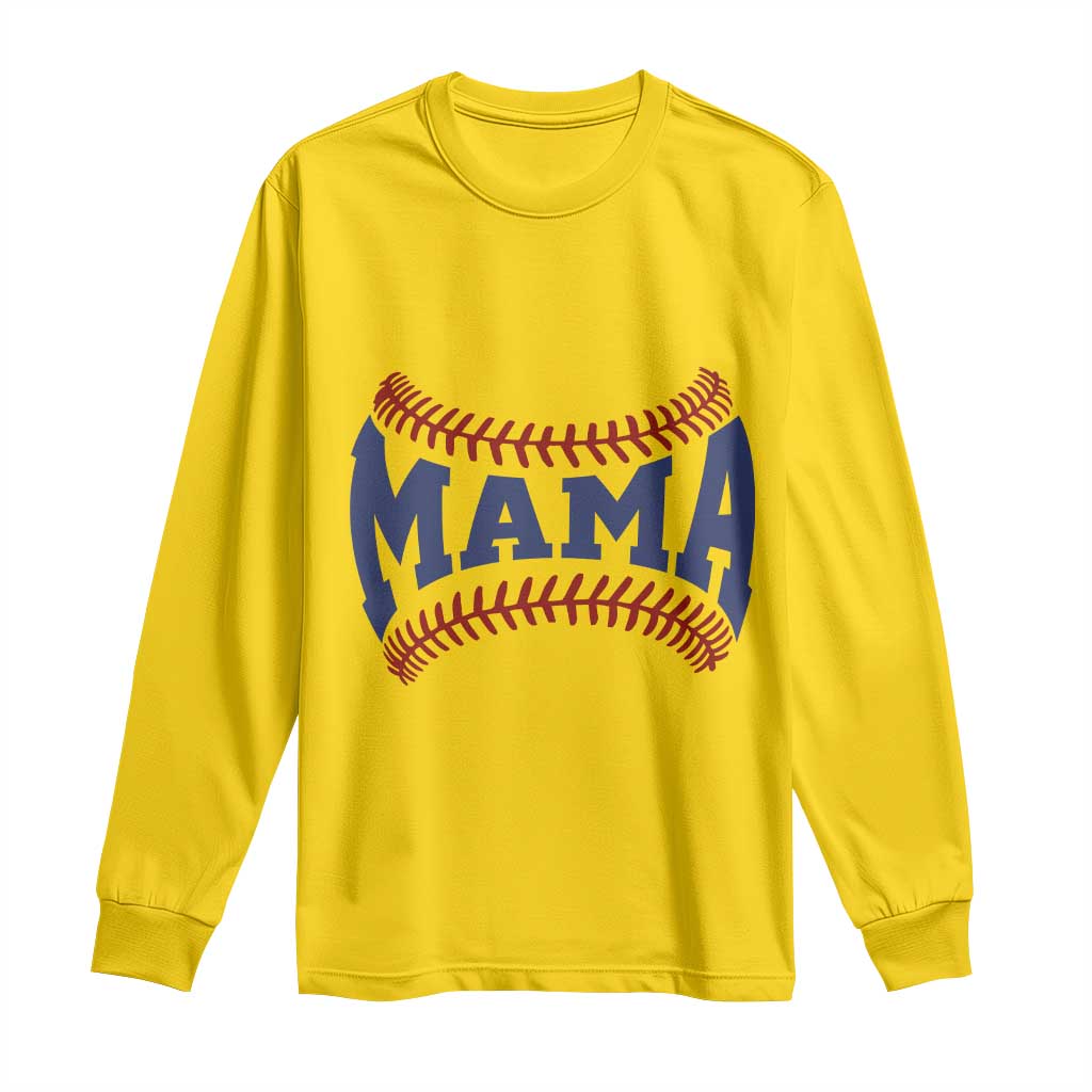Game Day Baseball Mama Long Sleeve Shirt Proud Mom Gift TS12 Daisy Print Your Wear