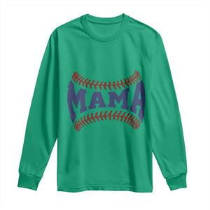 Game Day Baseball Mama Long Sleeve Shirt Proud Mom Gift TS12 Irish Green Print Your Wear