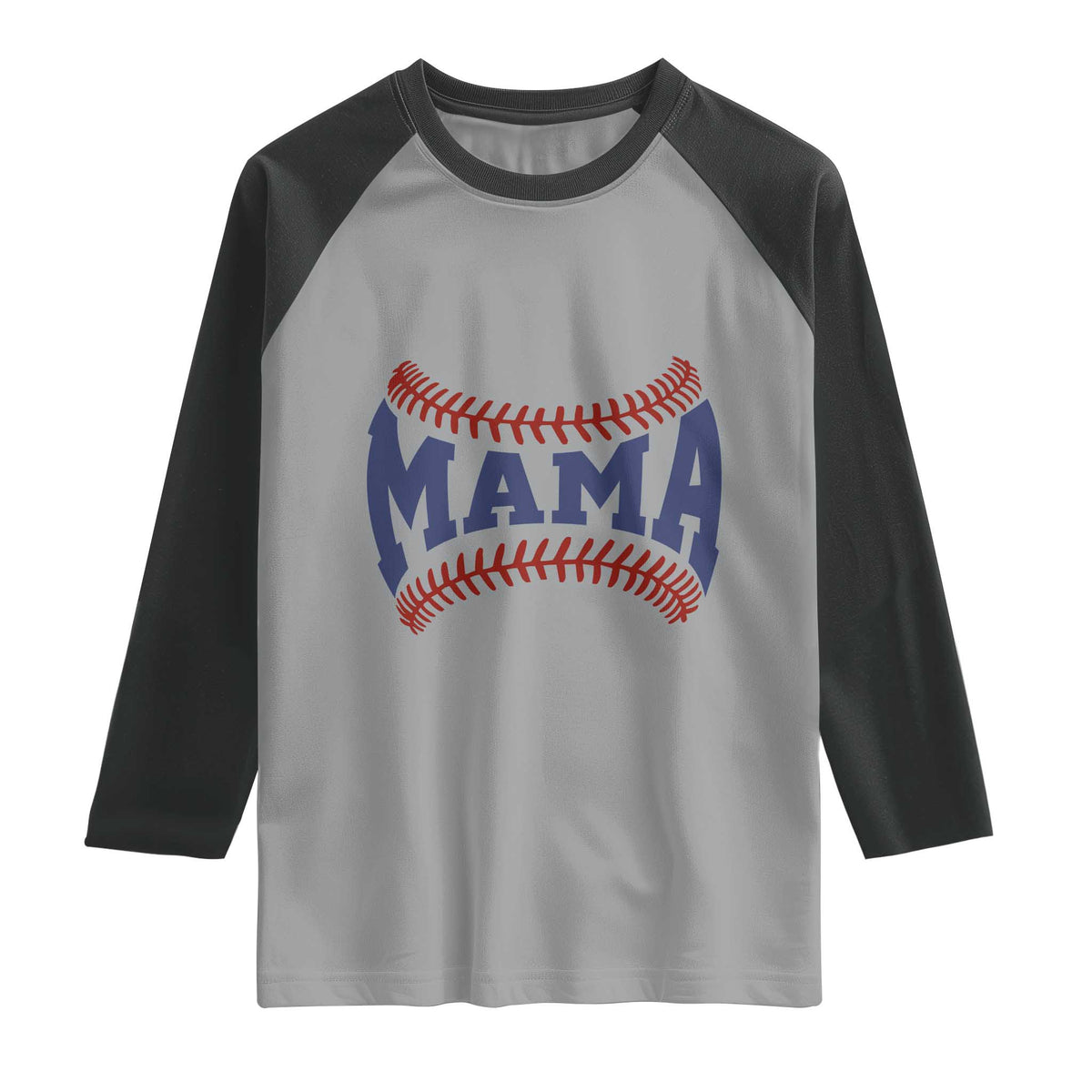 Game Day Baseball Mama Raglan Shirt Proud Mom Gift TS12 Sport Gray Black Print Your Wear