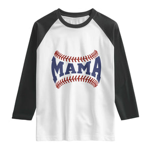 Game Day Baseball Mama Raglan Shirt Proud Mom Gift TS12 White Black Print Your Wear