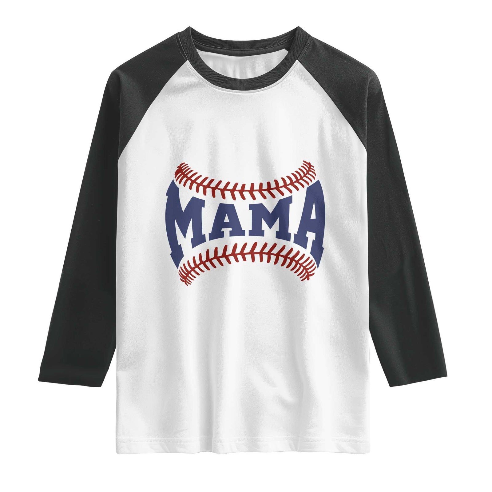 Game Day Baseball Mama Raglan Shirt Proud Mom Gift TS12 White Black Print Your Wear