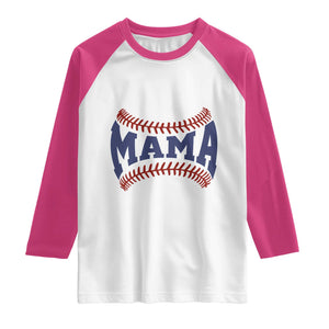Game Day Baseball Mama Raglan Shirt Proud Mom Gift TS12 White Heliconia Print Your Wear