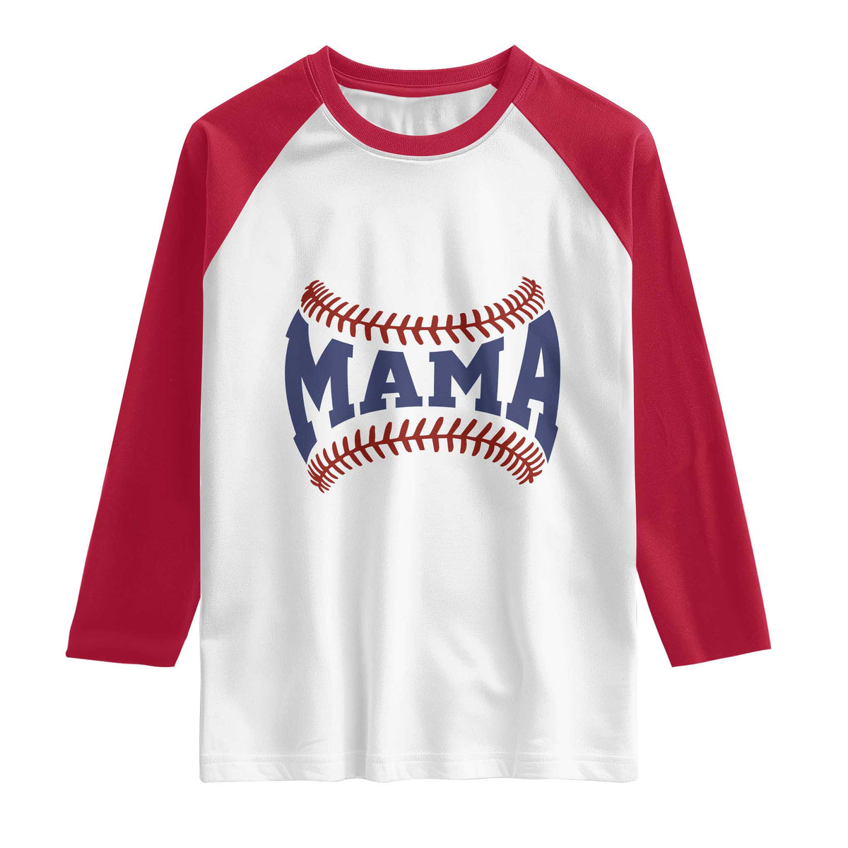 Game Day Baseball Mama Raglan Shirt Proud Mom Gift TS12 White Red Print Your Wear