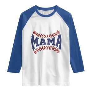 Game Day Baseball Mama Raglan Shirt Proud Mom Gift TS12 White Royal Print Your Wear