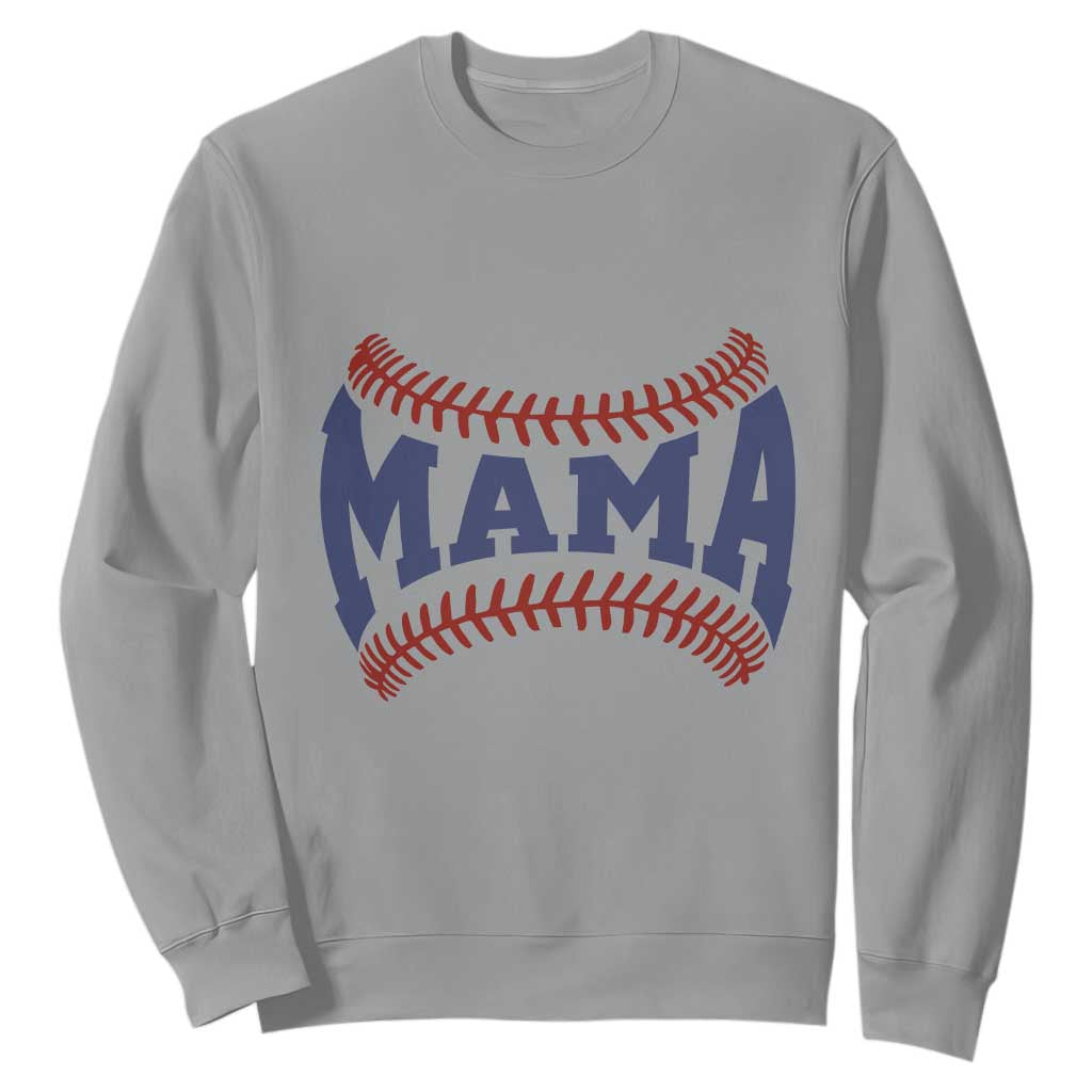 Game Day Baseball Mama Sweatshirt Proud Mom Gift TS12 Sport Gray Print Your Wear