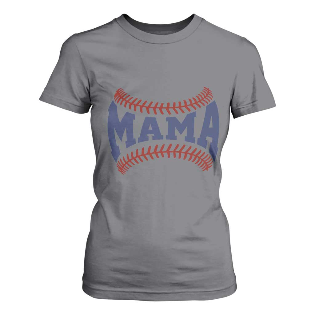Game Day Baseball Mama T Shirt For Women Proud Mom Gift TS12 Charcoal Print Your Wear