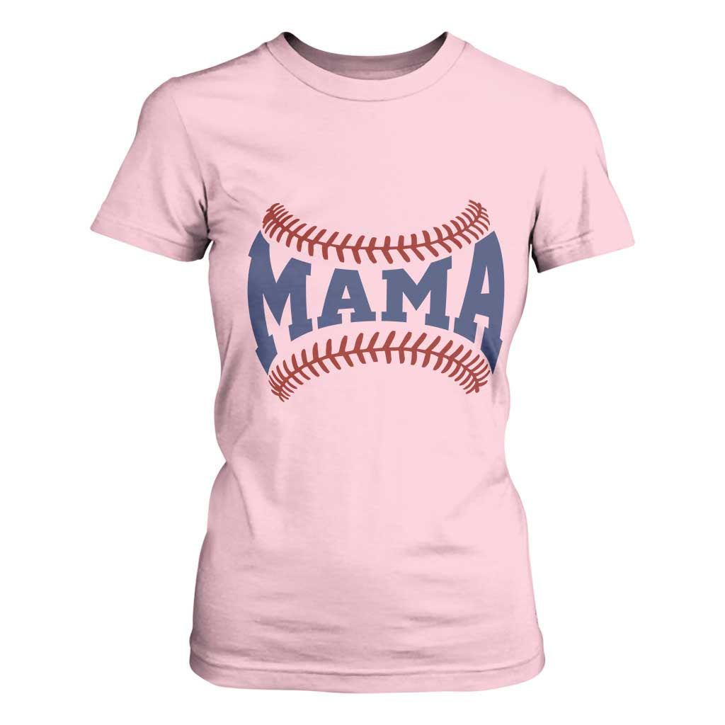 Game Day Baseball Mama T Shirt For Women Proud Mom Gift TS12 Light Pink Print Your Wear