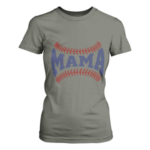 Game Day Baseball Mama T Shirt For Women Proud Mom Gift TS12 Military Green Print Your Wear
