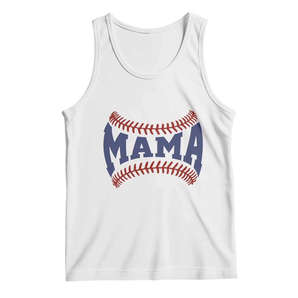 Game Day Baseball Mama Tank Top Proud Mom Gift TS12 White Print Your Wear