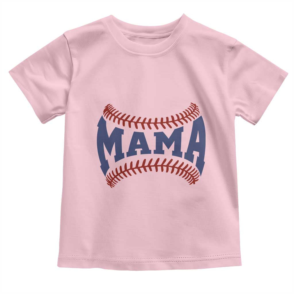 Game Day Baseball Mama Toddler T Shirt Proud Mom Gift TS12 Light Pink Print Your Wear