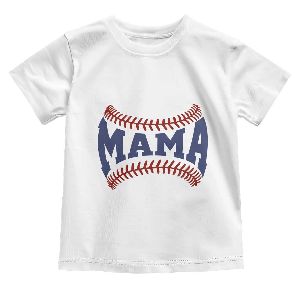 Game Day Baseball Mama Toddler T Shirt Proud Mom Gift TS12 White Print Your Wear