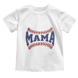 Game Day Baseball Mama Toddler T Shirt Proud Mom Gift TS12 White Print Your Wear