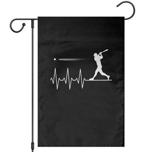 Baseball Heartbeat Line Garden Flag Vintage Sports Lover Gift TS12 Black Print Your Wear