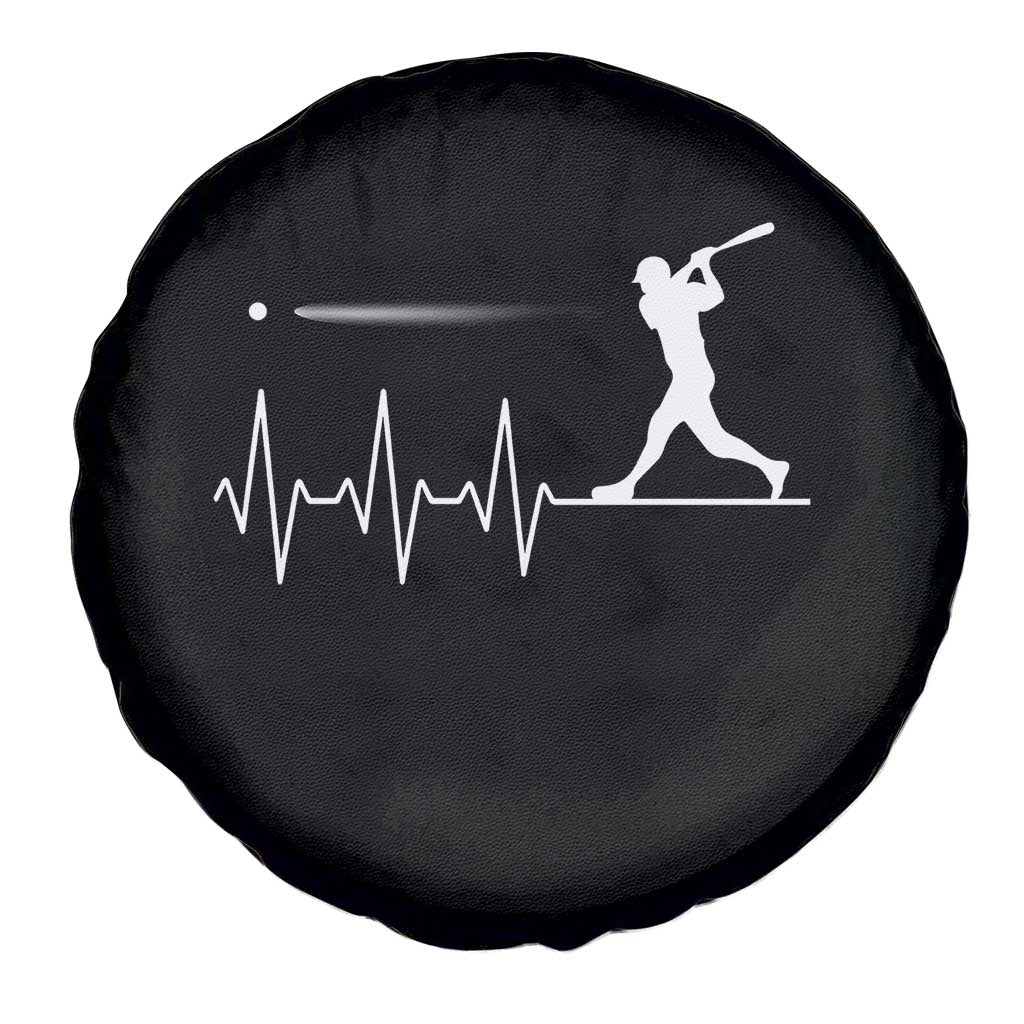Baseball Heartbeat Line Spare Tire Cover Vintage Sports Lover Gift TS12 Print Your Wear