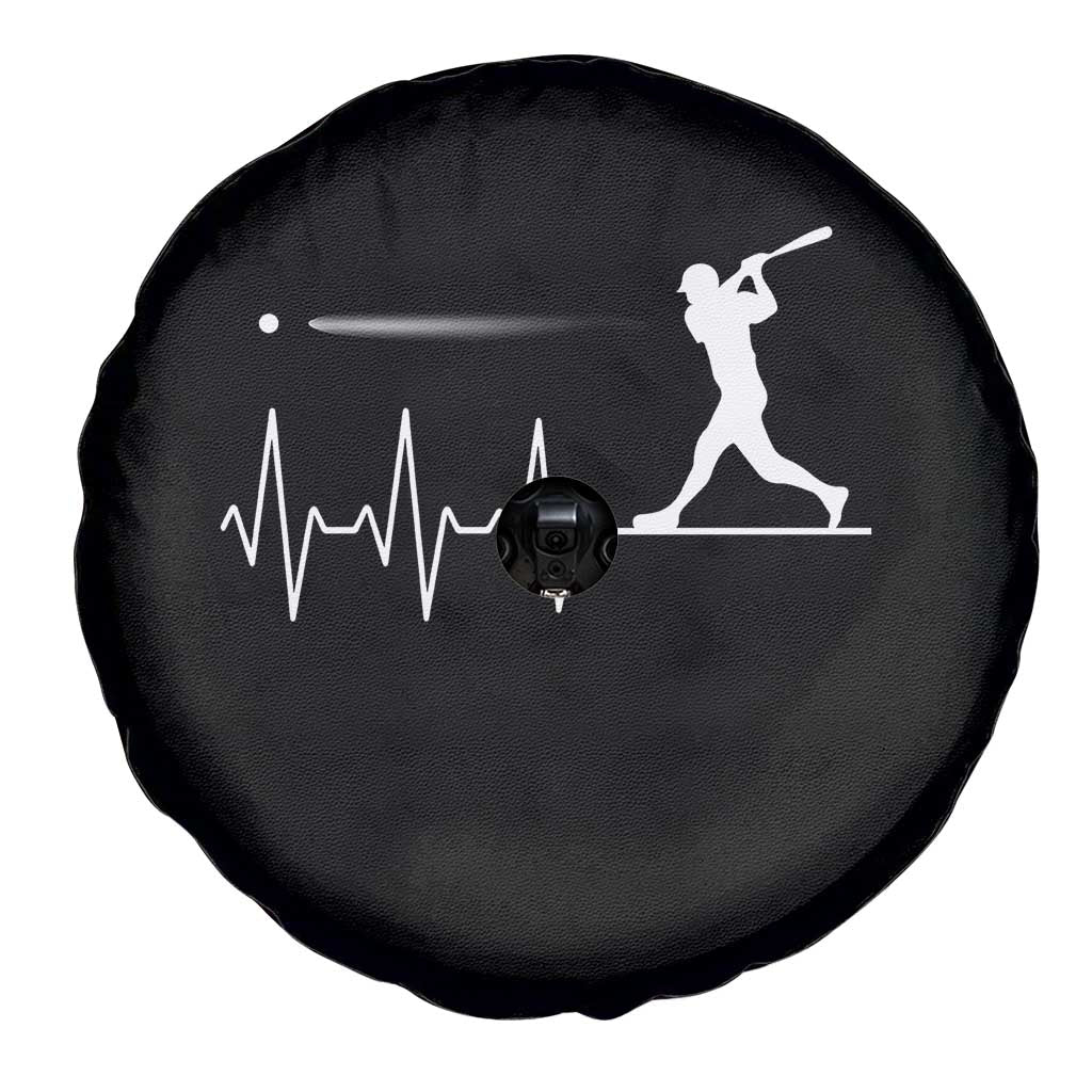 Baseball Heartbeat Line Spare Tire Cover Vintage Sports Lover Gift TS12 Print Your Wear