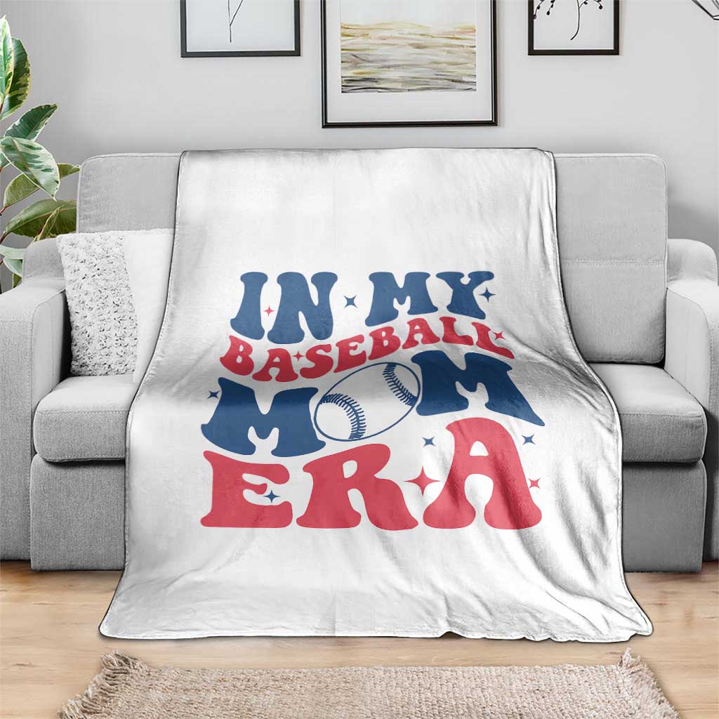 In My Baseball Mom Era Throw Blanket Game Day Sports Mom TS12 Print Your Wear