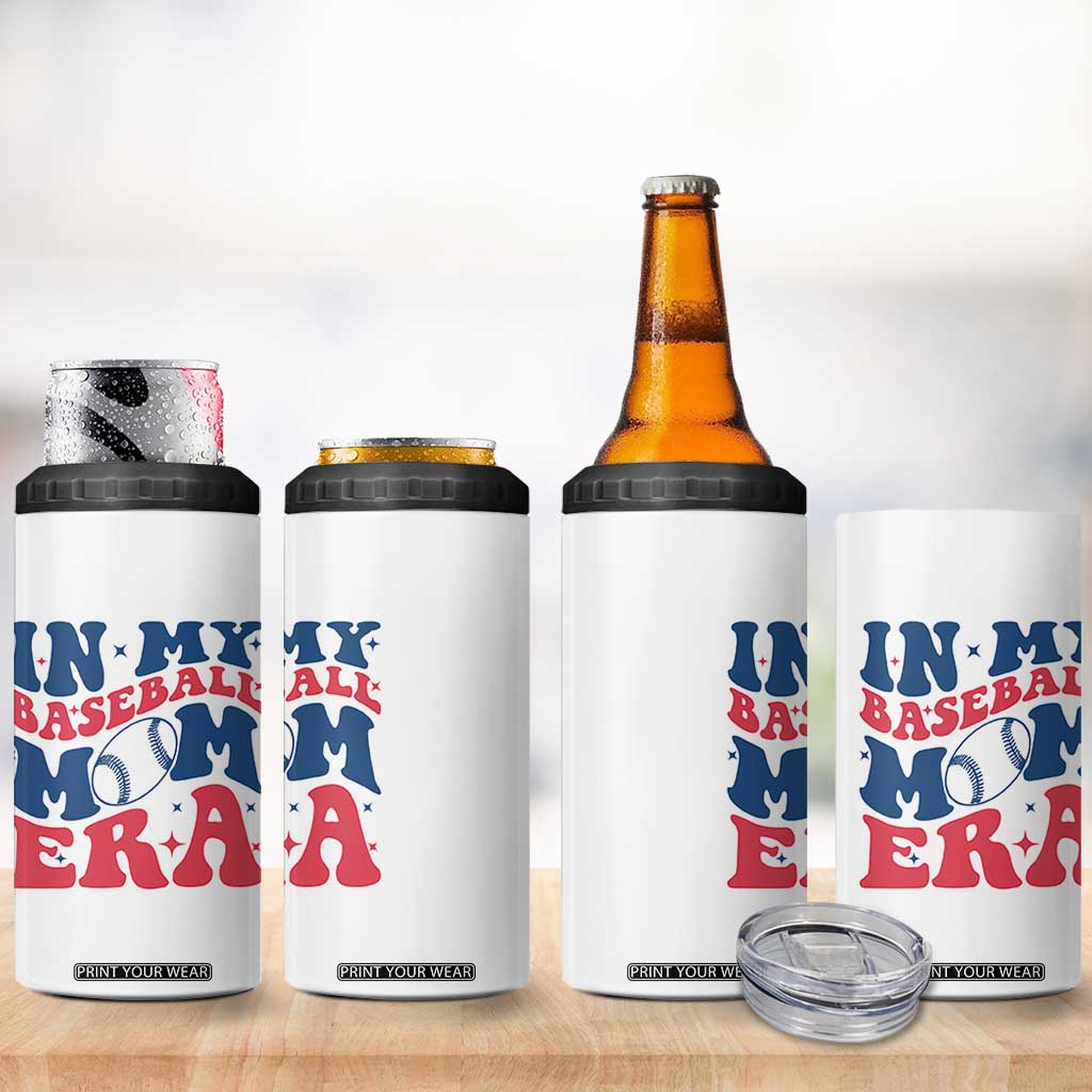 In My Baseball Mom Era 4 in 1 Can Cooler Tumbler Game Day Sports Mom TS12 Print Your Wear