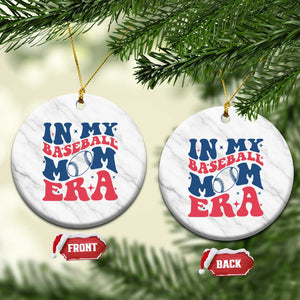 In My Baseball Mom Era Ceramic Ornament Game Day Sports Mom TS12 1pc White Marble Print Your Wear