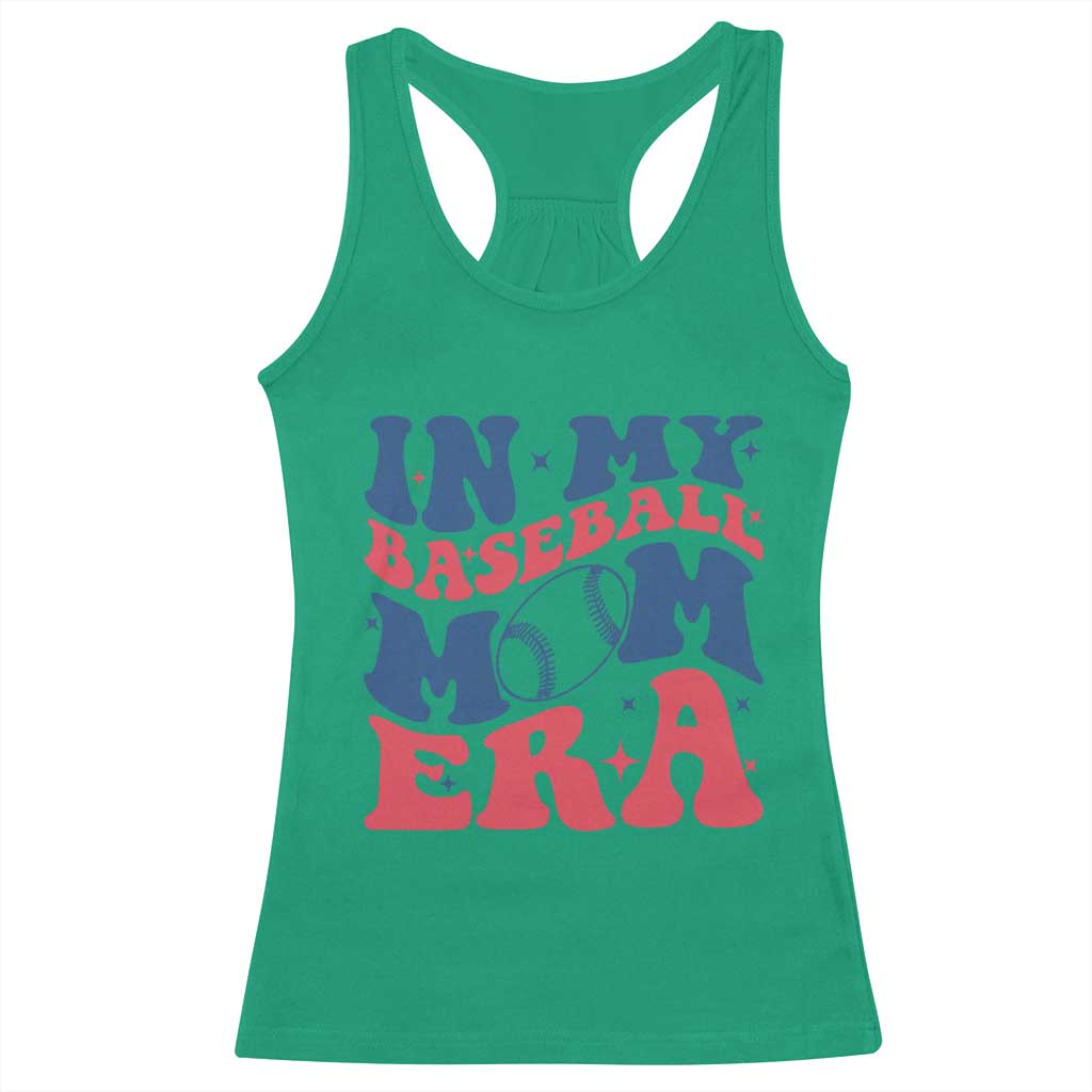 In My Baseball Mom Era Racerback Tank Top Game Day Sports Mom TS12 Irish Green Print Your Wear