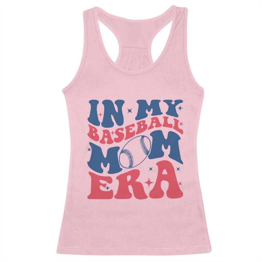 In My Baseball Mom Era Racerback Tank Top Game Day Sports Mom TS12 Light Pink Print Your Wear