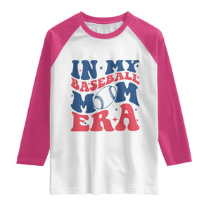 In My Baseball Mom Era Raglan Shirt Game Day Sports Mom TS12 White Heliconia Print Your Wear