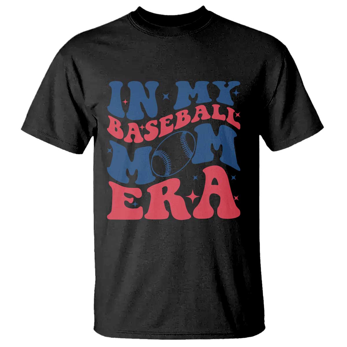 In My Baseball Mom Era T Shirt Game Day Sports Mom TS12 Black Print Your Wear