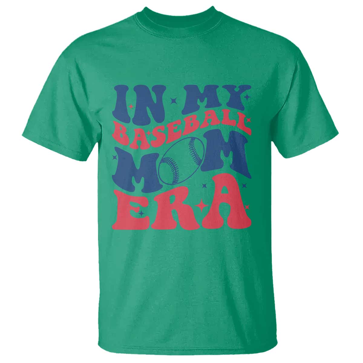 In My Baseball Mom Era T Shirt Game Day Sports Mom TS12 Irish Green Print Your Wear
