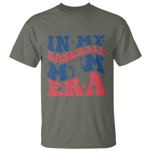 In My Baseball Mom Era T Shirt Game Day Sports Mom TS12 Military Green Print Your Wear