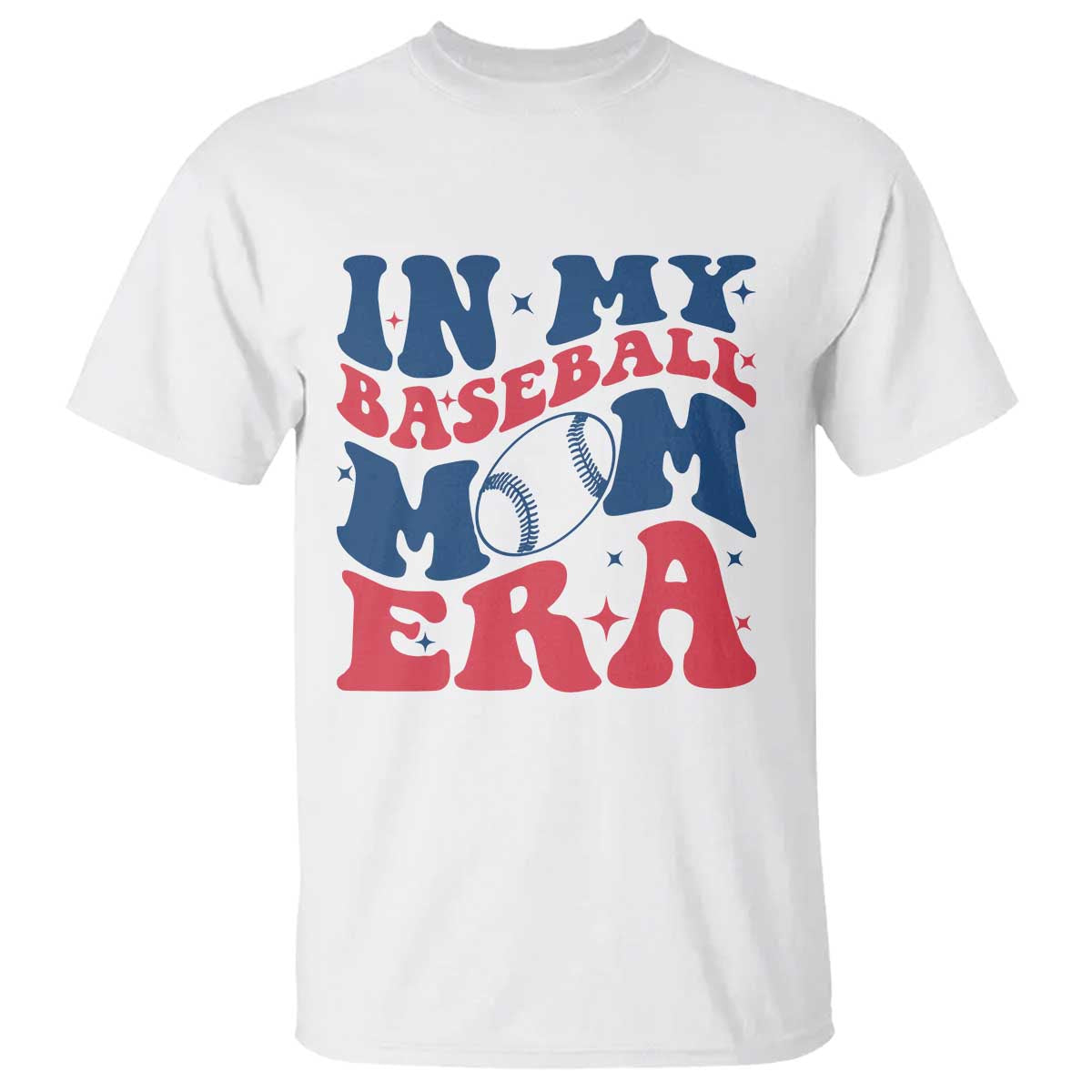 In My Baseball Mom Era T Shirt Game Day Sports Mom TS12 White Print Your Wear