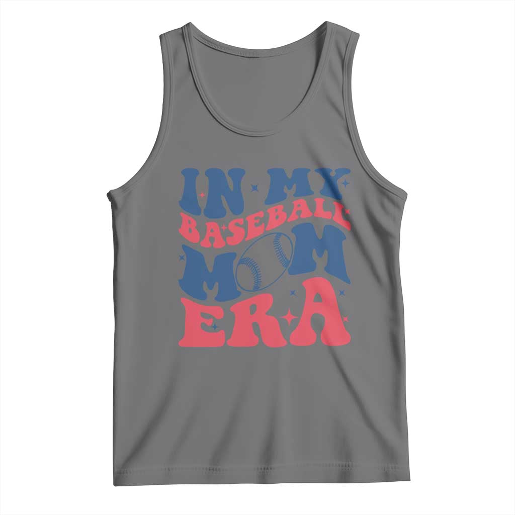 In My Baseball Mom Era Tank Top Game Day Sports Mom TS12 Black Heather Print Your Wear