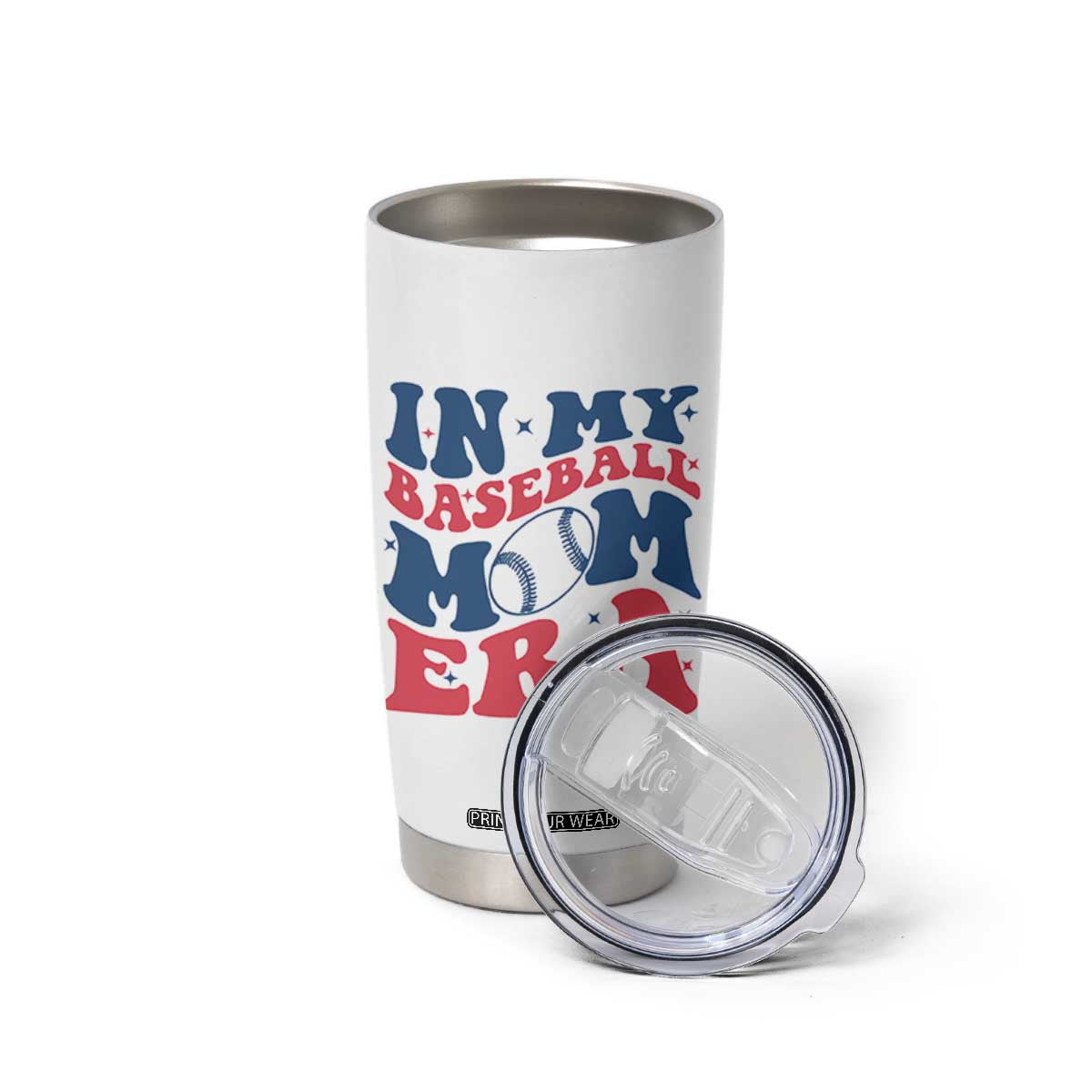 In My Baseball Mom Era Tumbler Cup Game Day Sports Mom TS12 Print Your Wear