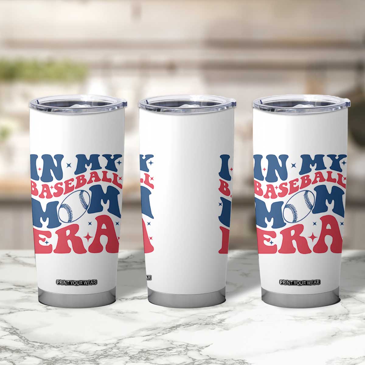 In My Baseball Mom Era Tumbler Cup Game Day Sports Mom TS12 Print Your Wear