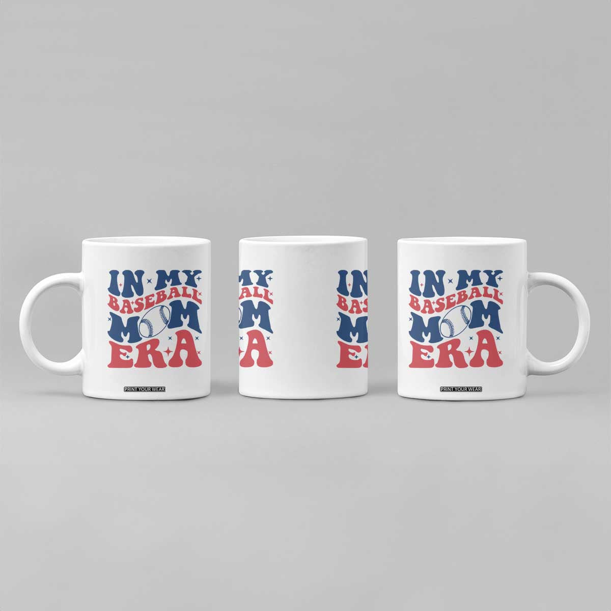 In My Baseball Mom Era Coffee Mug Game Day Sports Mom TS12 Print Your Wear