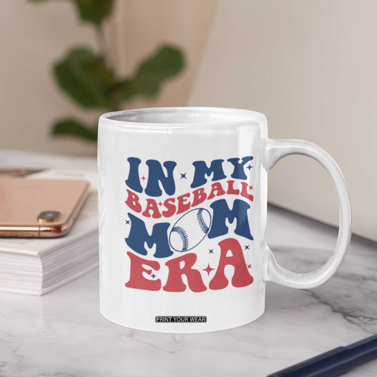 In My Baseball Mom Era Coffee Mug Game Day Sports Mom TS12 Print Your Wear