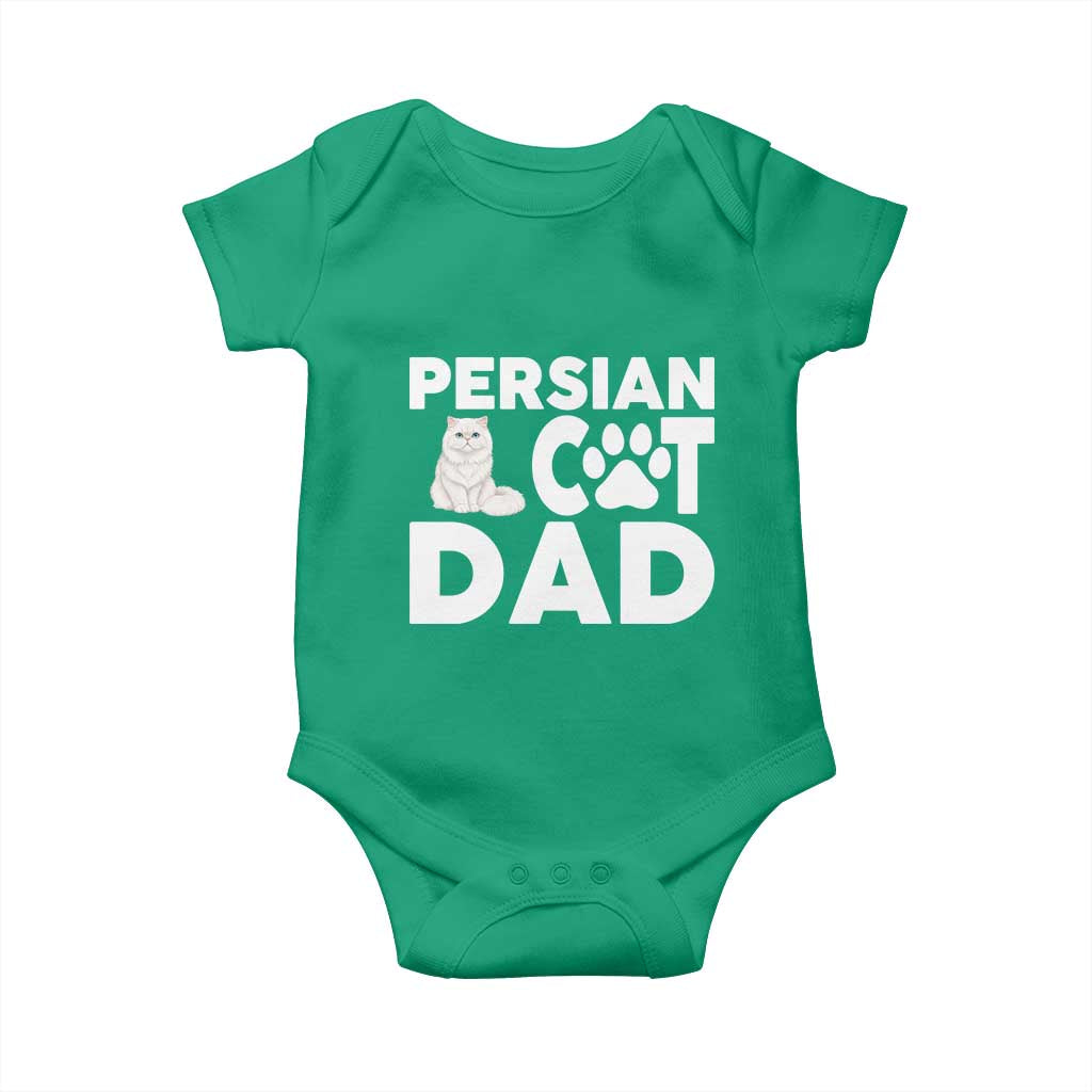 Proud Persian Cat Dad Baby Onesie Funny Fluffy Cat Lover Gift TS12 Irish Green Print Your Wear
