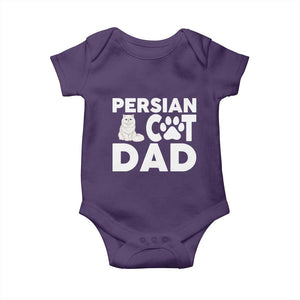 Proud Persian Cat Dad Baby Onesie Funny Fluffy Cat Lover Gift TS12 Purple Print Your Wear