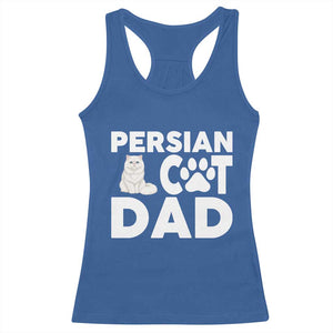 Proud Persian Cat Dad Racerback Tank Top Funny Fluffy Cat Lover Gift TS12 Royal Blue Print Your Wear