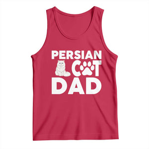 Proud Persian Cat Dad Tank Top Funny Fluffy Cat Lover Gift TS12 Red Print Your Wear