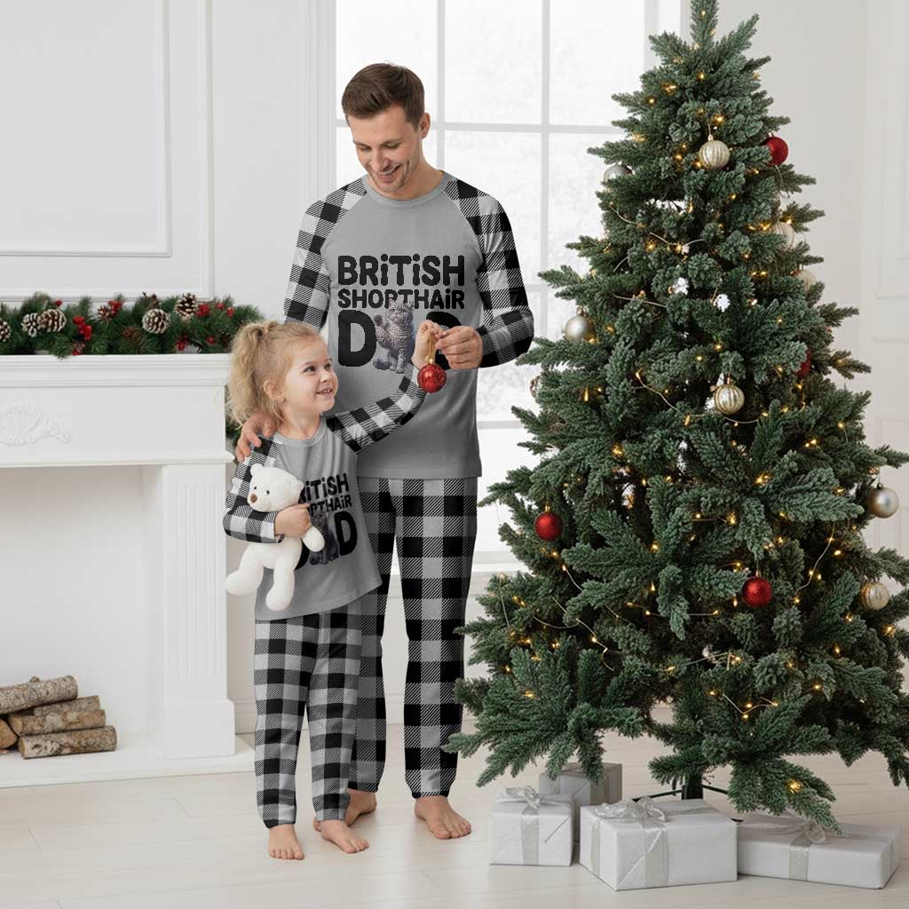 Proud British Shorthair Dad Plaid Pajama Set Cute Cat Fathers Day Gift TS12 White Plaid Print Your Wear