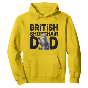 Proud British Shorthair Dad Hoodie Cute Cat Fathers Day Gift TS12 Daisy Print Your Wear