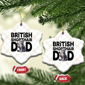 Proud British Shorthair Dad Ceramic Ornament Cute Cat Fathers Day Gift TS12 Print Your Wear