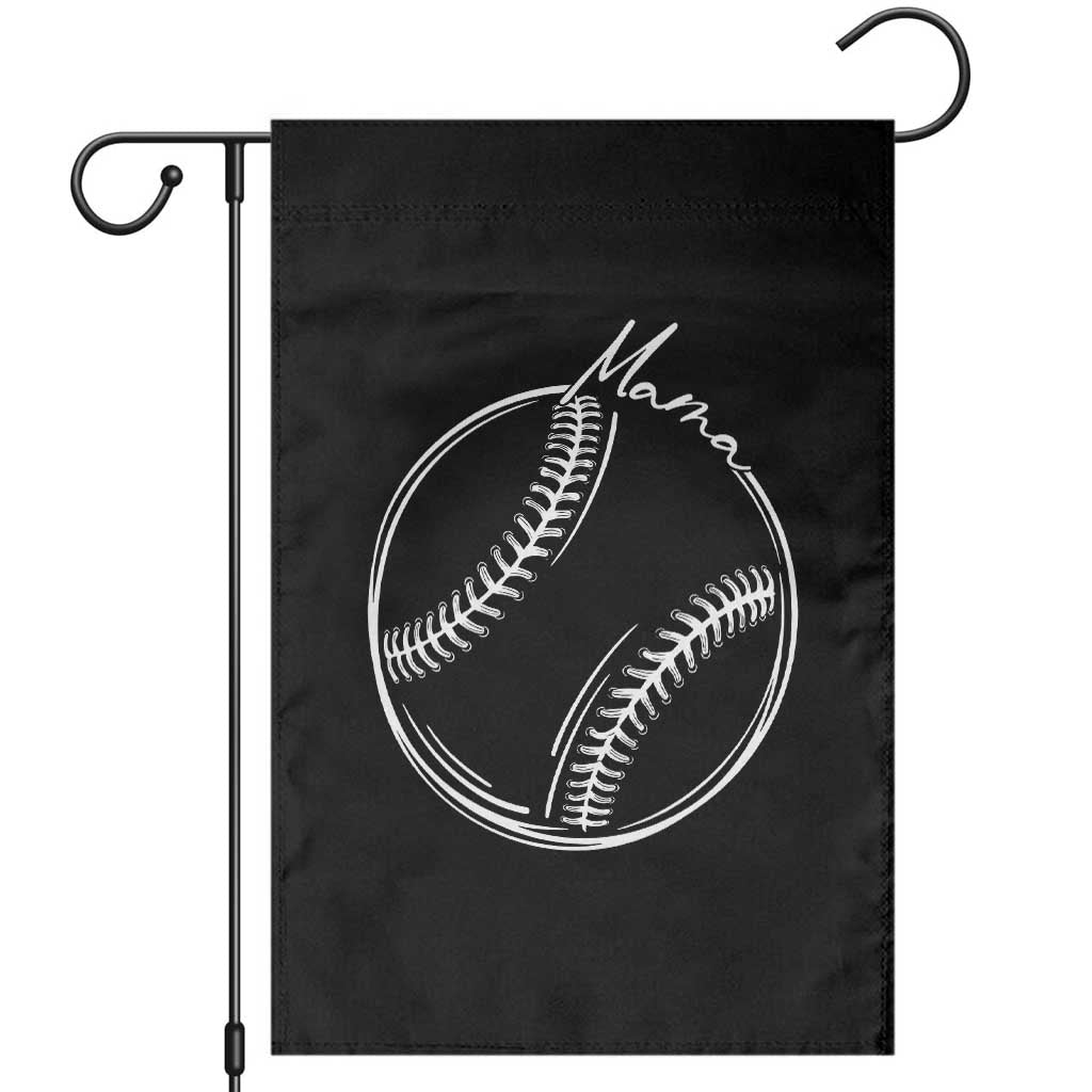Baseball Mama Graphic Garden Flag Game Day Gift For Baseball Moms TS12 Black Print Your Wear