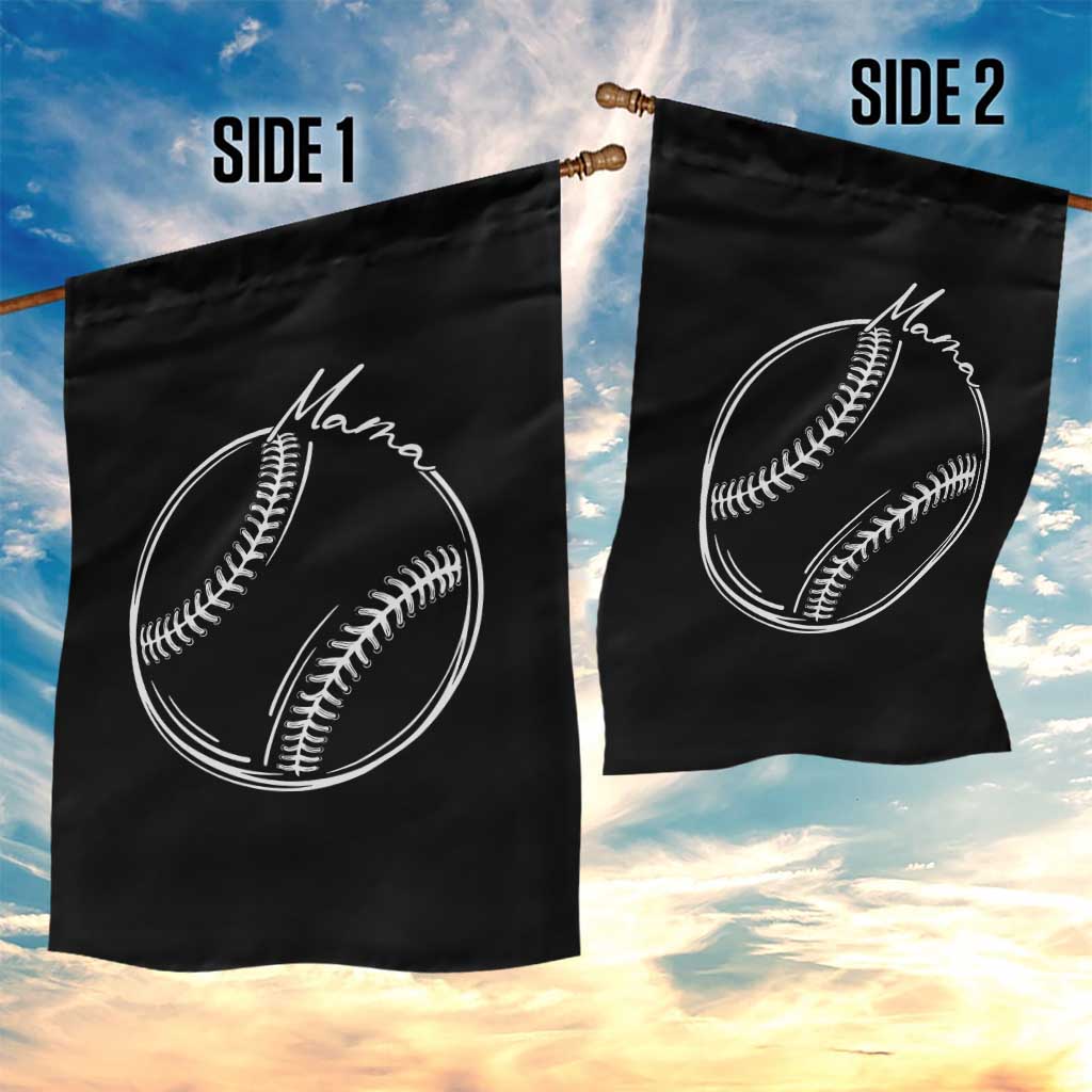 Baseball Mama Graphic Garden Flag Game Day Gift For Baseball Moms TS12 Print Your Wear