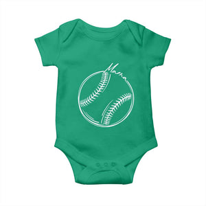 Baseball Mama Graphic Baby Onesie Game Day Gift For Baseball Moms TS12 Irish Green Print Your Wear