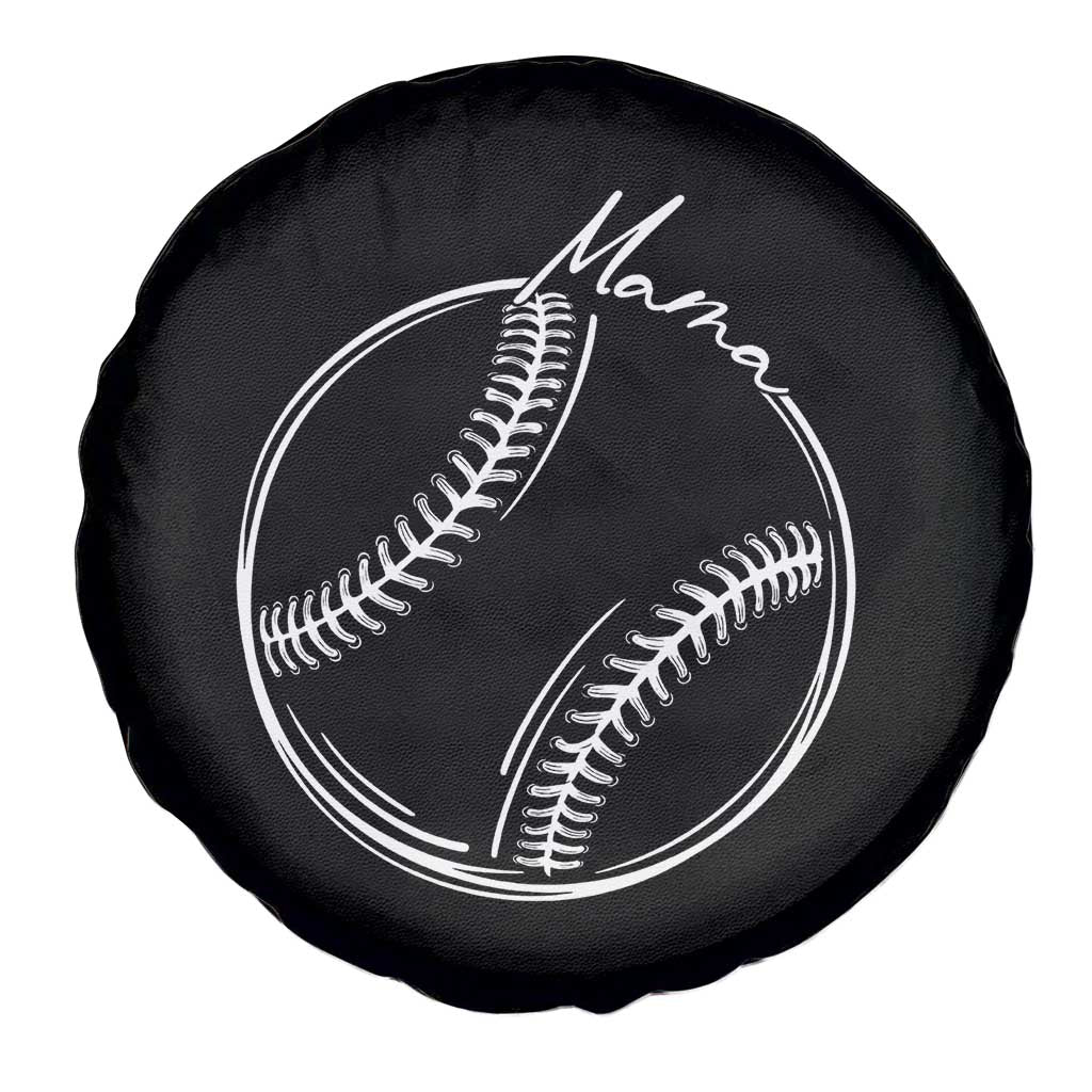 Baseball Mama Graphic Spare Tire Cover Game Day Gift For Baseball Moms TS12 Print Your Wear