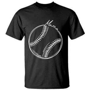 Baseball Mama Graphic T Shirt Game Day Gift For Baseball Moms TS12 Black Print Your Wear