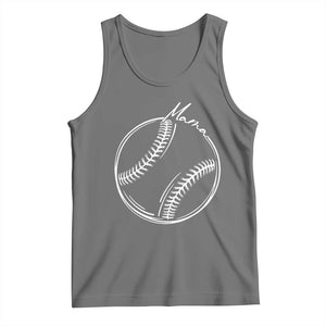 Baseball Mama Graphic Tank Top Game Day Gift For Baseball Moms TS12 Black Heather Print Your Wear