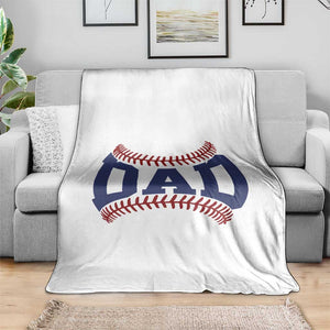 Proud Baseball Dad Throw Blanket Game Day Gift For Him TS12 Print Your Wear