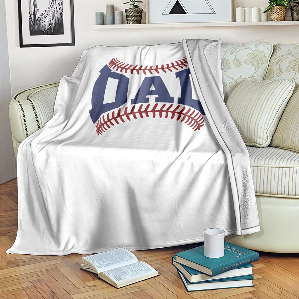 Proud Baseball Dad Throw Blanket Game Day Gift For Him TS12 Print Your Wear
