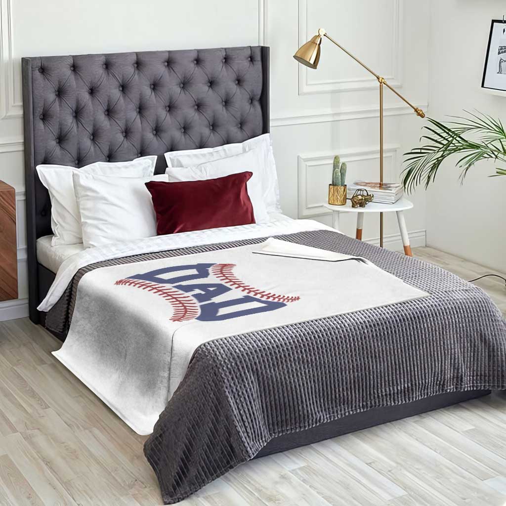 Proud Baseball Dad Throw Blanket Game Day Gift For Him TS12 Print Your Wear